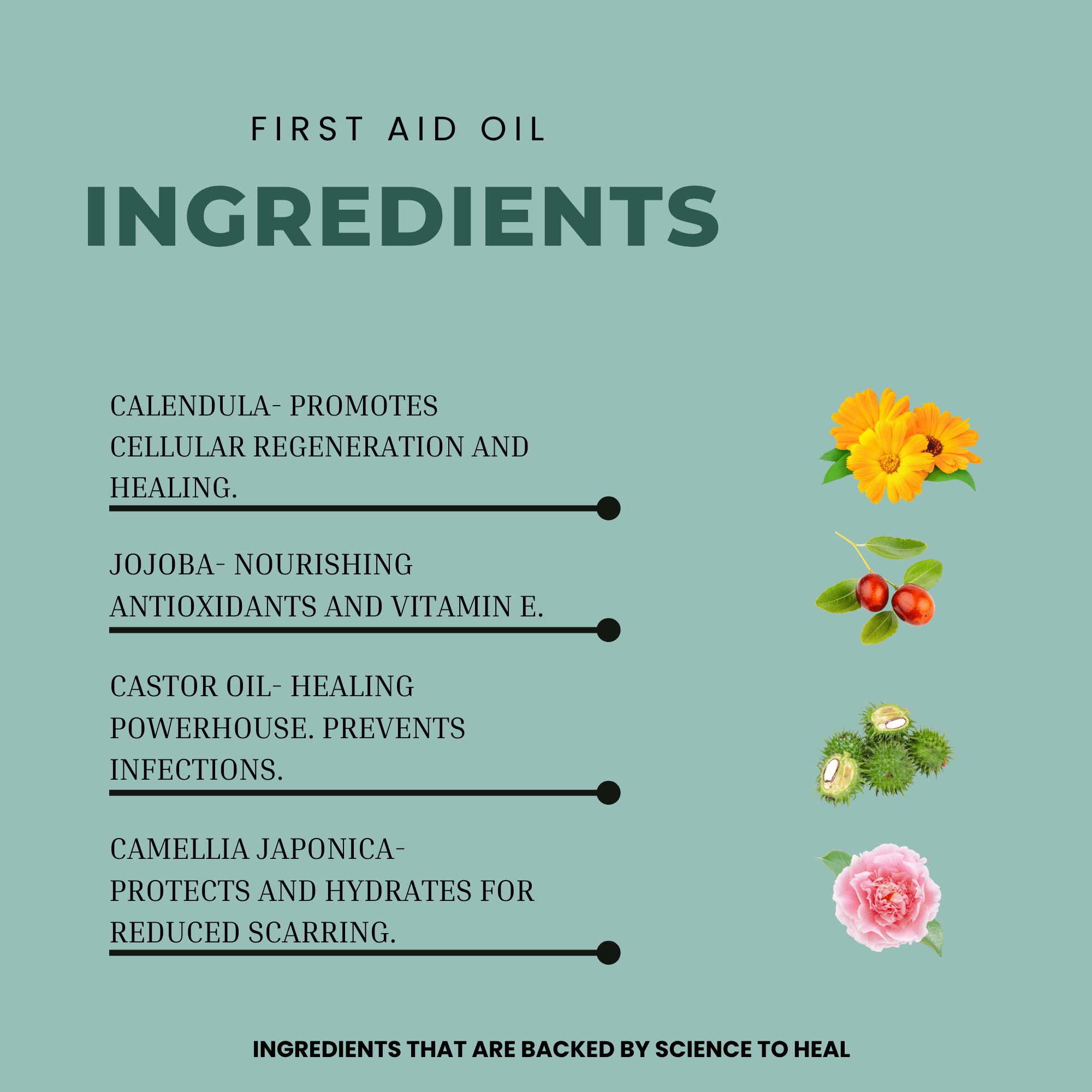 100% Natural Calendula Owie Oil Blend - Finally All Natural