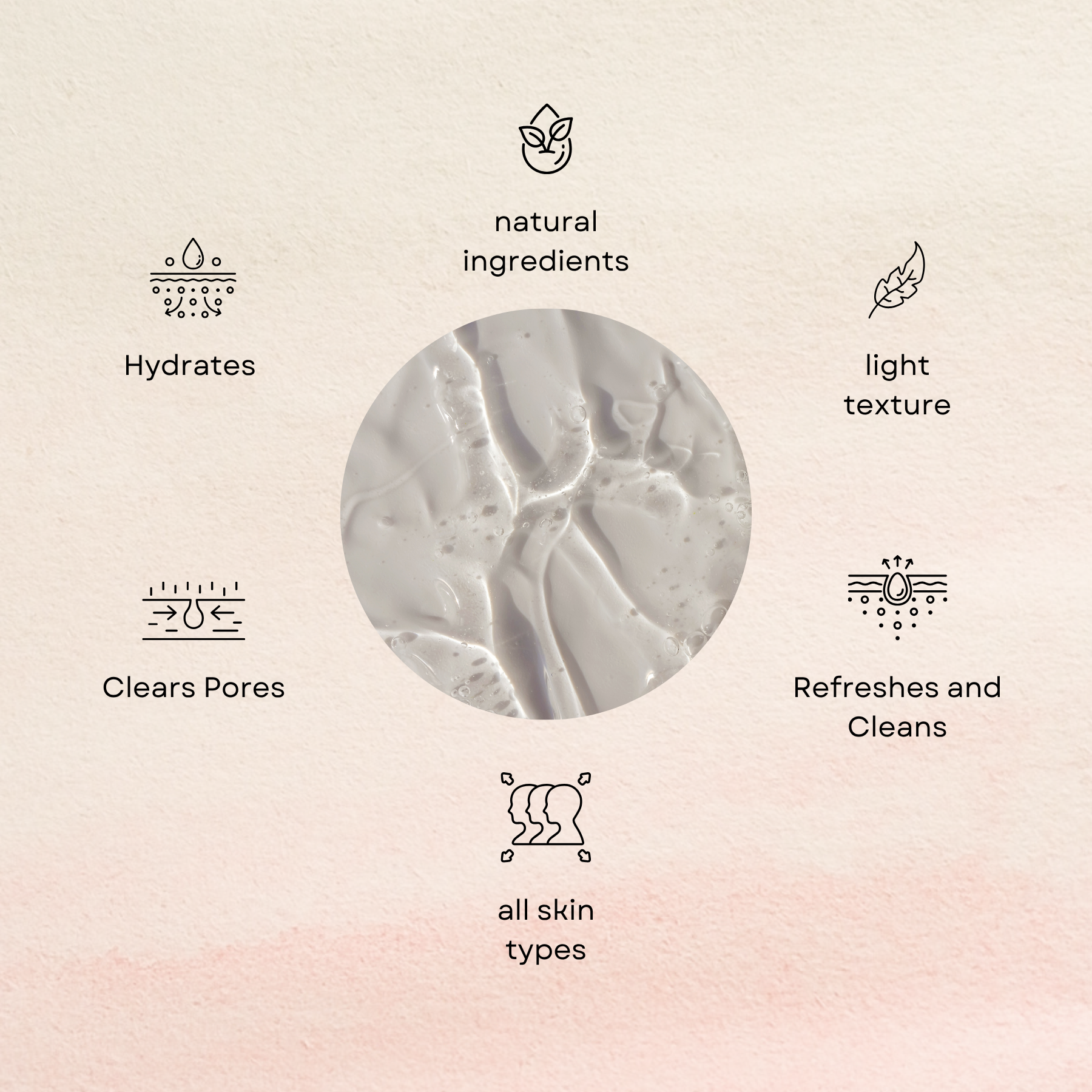 *New*Dual Action Natural Face Wash & Toner | Cucumber + Kaolin Clay