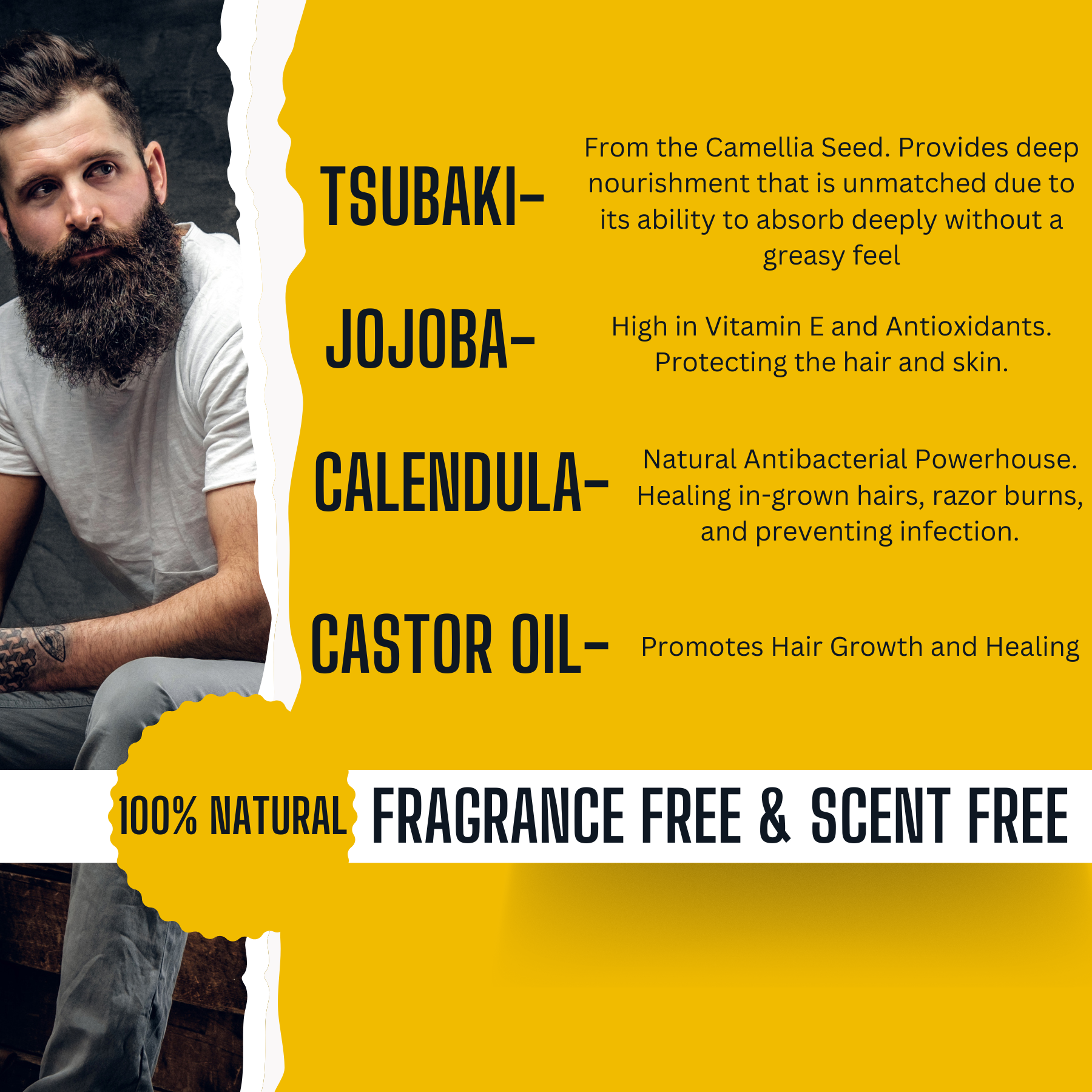 Natural Beard Oil | Pre-Shave & Aftershave