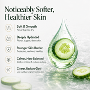 Natural Face Wash & Toner for Sensitive Skin | Cucumber + Kaolin Clay