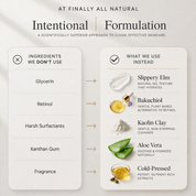 *New* Dual Action Natural Face Wash & Toner | Cucumber + Kaolin Clay - Finally All Natural