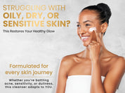 *New* Dual Action Natural Face Wash & Toner | Cucumber + Kaolin Clay - Finally All Natural