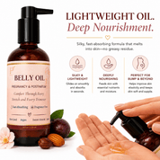 Pregnancy Belly Oil for Stretching Skin - Finally All Natural
