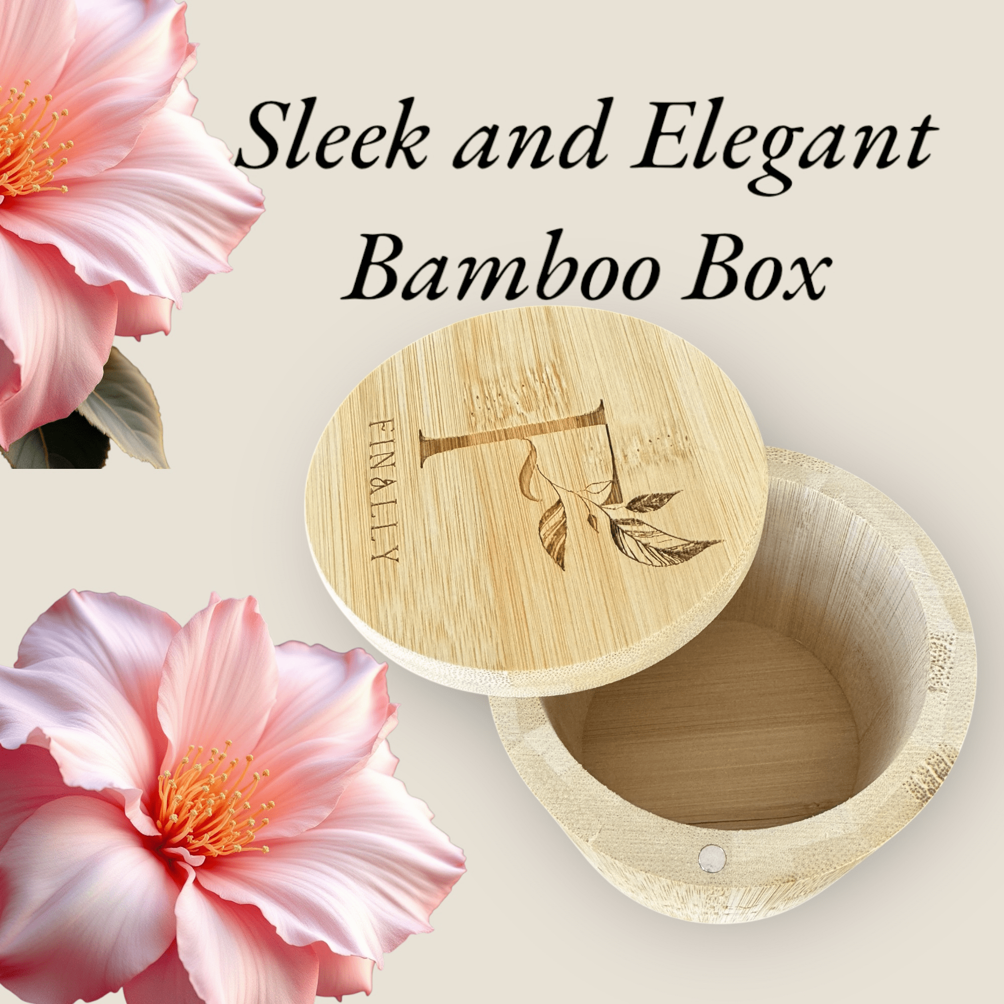 Reusable Bamboo Pad Set | Bamboo Box & 12 Makeup Remover Pads - Finally All Natural