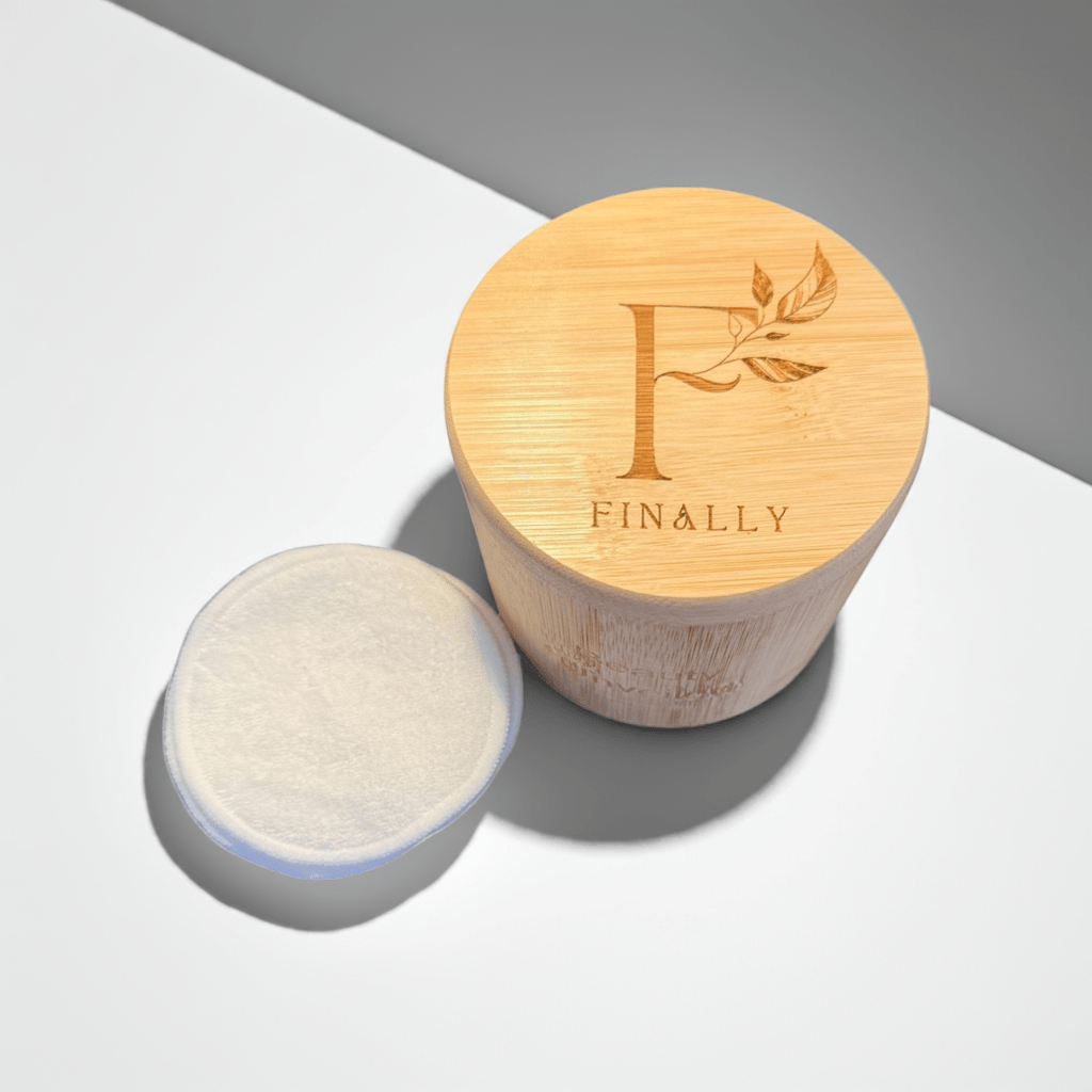 Reusable Bamboo Pad Set | Bamboo Box & 12 Makeup Remover Pads - Finally All Natural