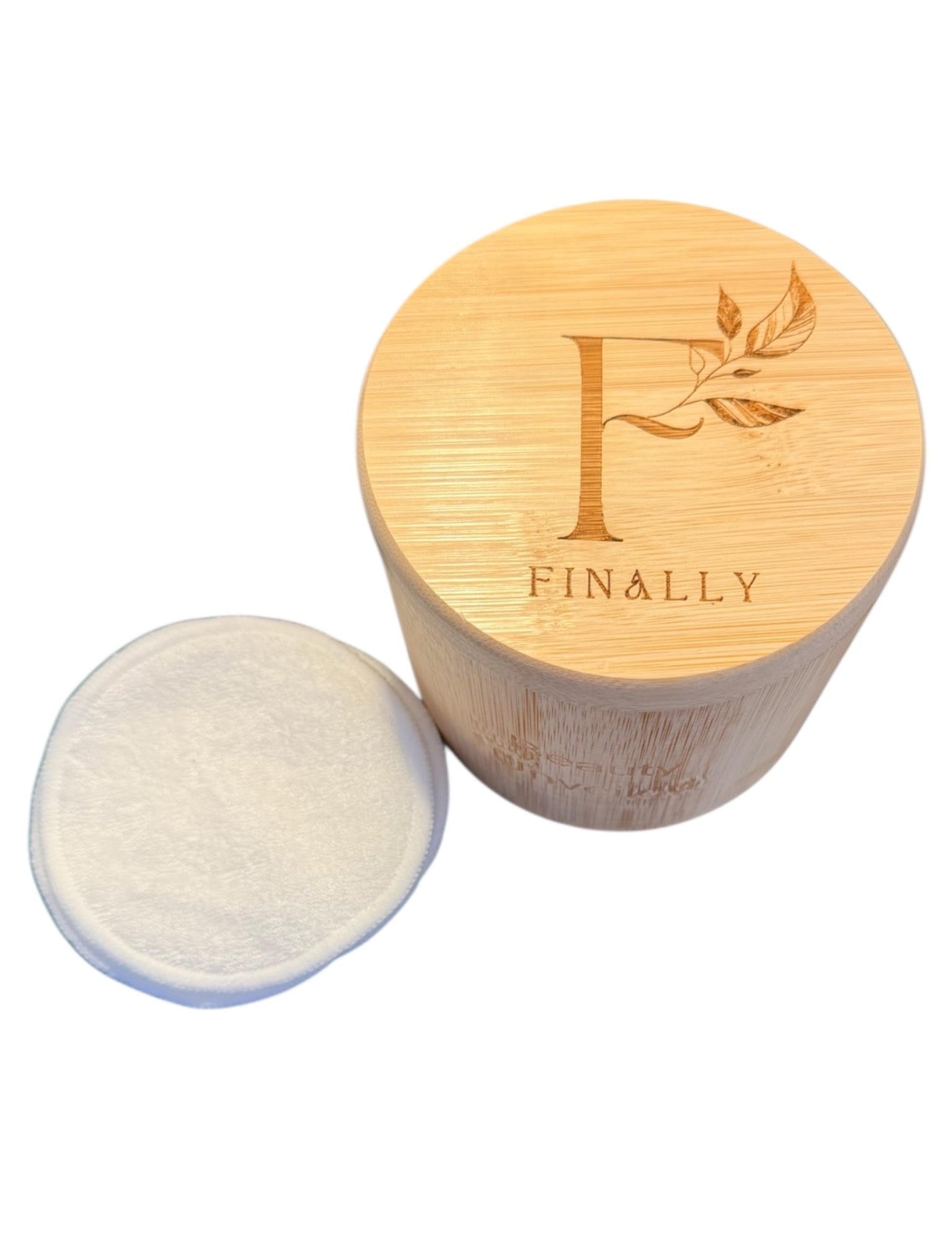Reusable Bamboo Pad Set | Bamboo Box & 12 Makeup Remover Pads - Finally All Natural