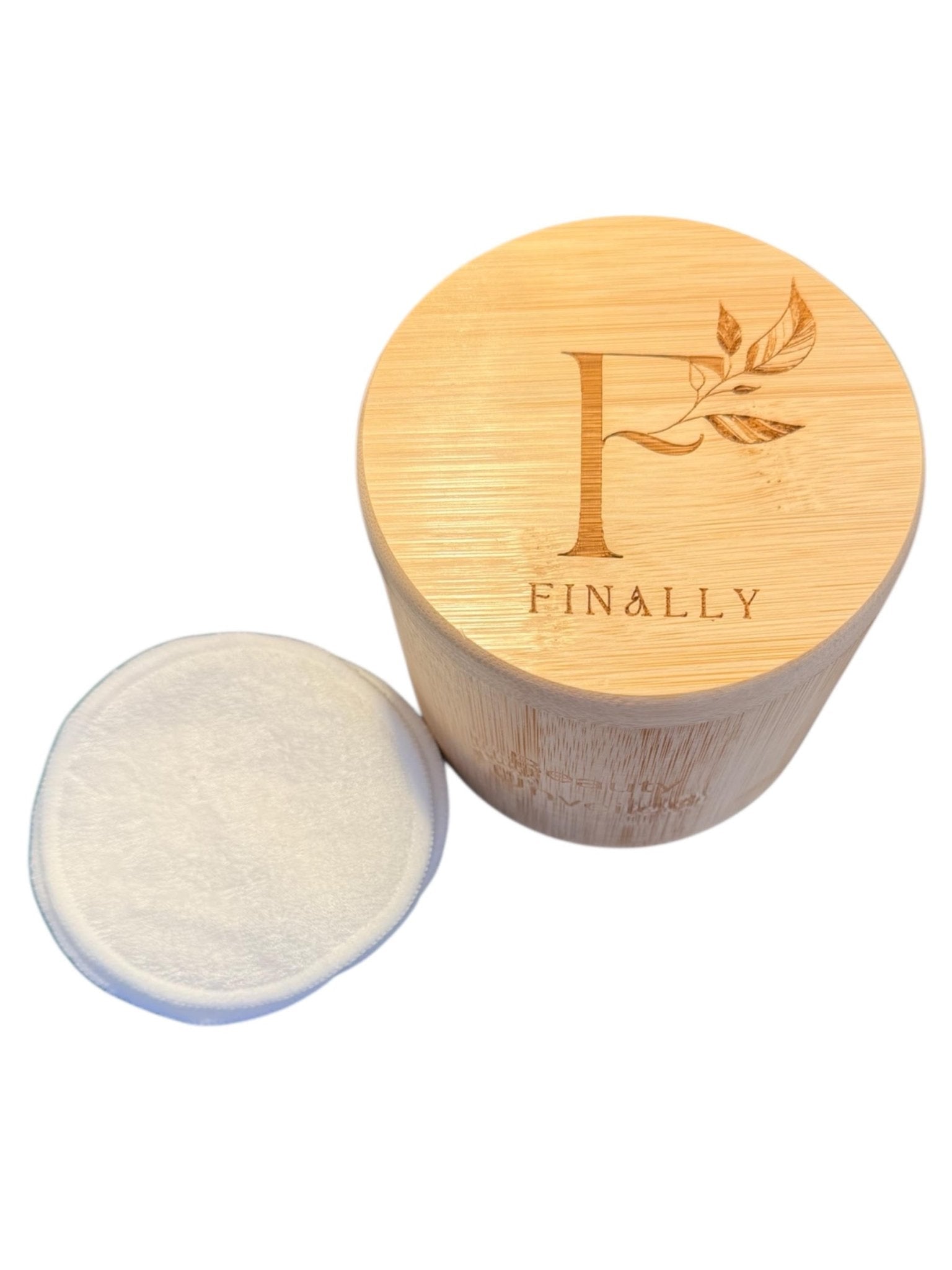 Reusable Bamboo Pad Set | Bamboo Box & 12 Makeup Remover Pads - Finally All Natural