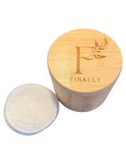 Reusable Bamboo Pad Set | Bamboo Box & 12 Makeup Remover Pads - Finally All Natural