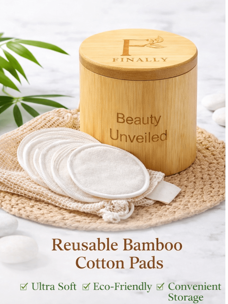 Reusable Bamboo Pad Set with Bamboo Box - Finally All Natural