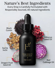 Vegan Hair Growth + Scalp Relief Oil Set - Finally All Natural
